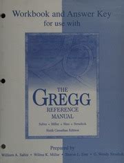 ANSWER KEY FOR GREGG REFERENCE MANUAL COMPREHENSIVE Ebook Kindle Editon