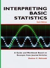 ANSWER KEY INTERPRETING BASIC STATISTICS 6TH EDITION Ebook Epub