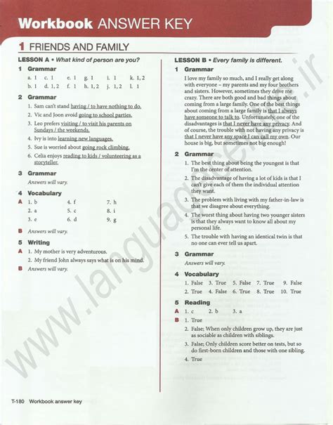 ANSWER KEY WORKBOOK PASSAGES SECOND EDITION Ebook Doc