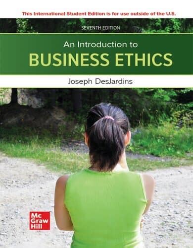 ANSWERS FOR BUSINESS ETHICS 7TH EDITION Ebook PDF