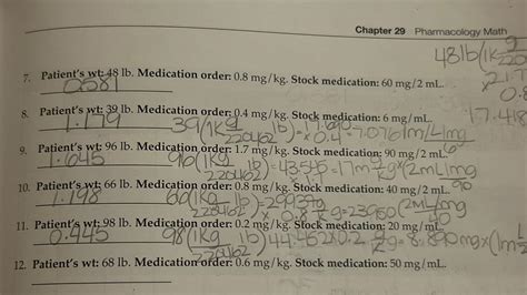 ANSWERS TO CHAPTER 34 PHARMACOLOGY MATH Ebook Epub