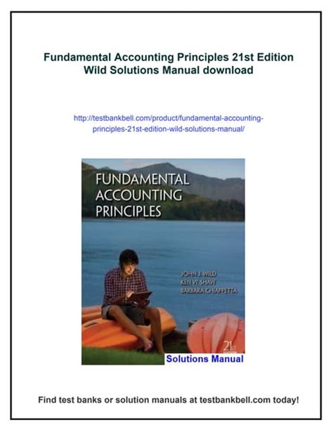 ANSWERS TO FUNDAMENTAL ACCOUNTING PRINCIPLES 21ST EDITION Ebook Reader