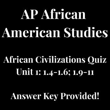 AP African American Studies Test Quiz