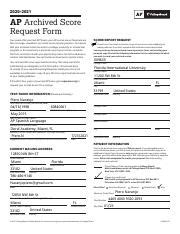 AP Archived Score Request Form: Everything You Need to Know