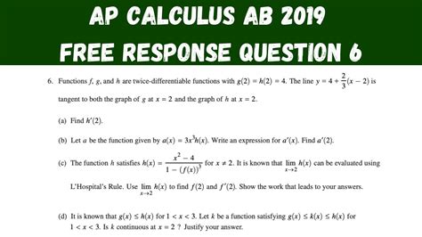 AP Calc Free Response: Unleash Your Potential and Ace the Exam