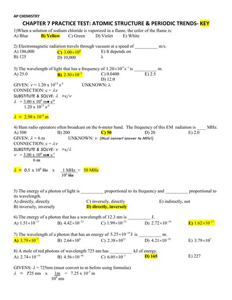 AP Chemistry Past Questions: A Treasure Trove of Knowledge