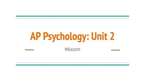 AP Psychology Unit 2 Test: Essential Guide and Study Tips