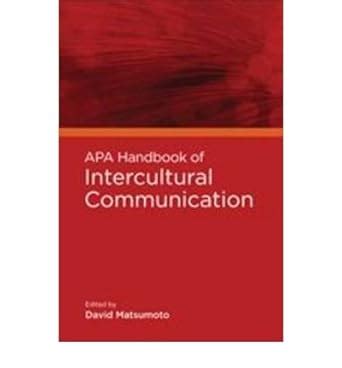 APA Handbook of Intercultural Communication PDF