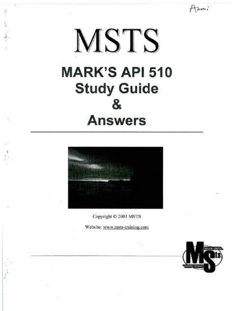 API 510 Study Plan - Mark Smith Training Services Ebook Ebook Reader