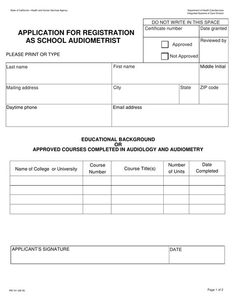 APPLICATION FOR REGISTRATION AS AN AUDIOMETRIST â€¦ PDF Reader