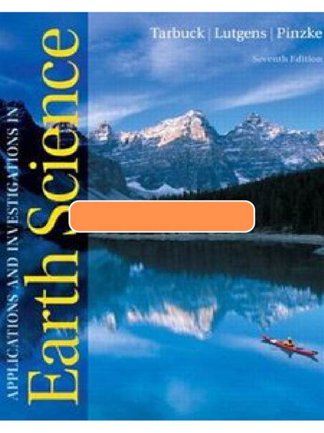 APPLICATIONS AND INVESTIGATIONS IN EARTH SCIENCE 7TH EDITION ANSWERS Ebook Kindle Editon