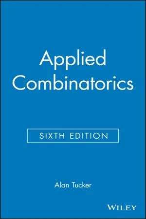 APPLIED COMBINATORICS 6TH EDITION ALAN TUCKER SOLUTIONS Ebook Doc