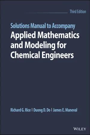 APPLIED MATHEMATICS CHEMICAL ENGINEERS RICE SOLUTION MANUAL Ebook Kindle Editon