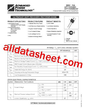 APT15DQ60KG: A Comprehensive Guide to Advanced Power Technology