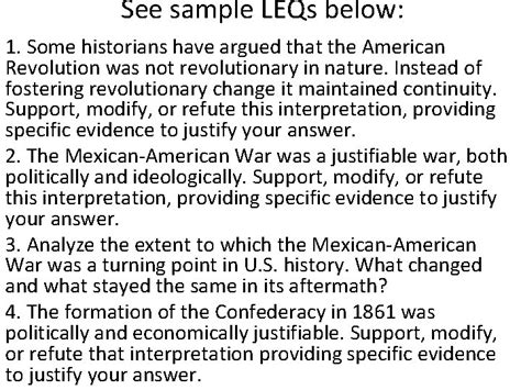 APUSH LEQ Example: Analyze the Causes and Consequences of the American Revolution
