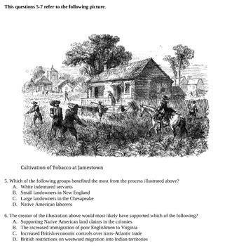 APUSH Period 1 and 2 SBMC Quizlet