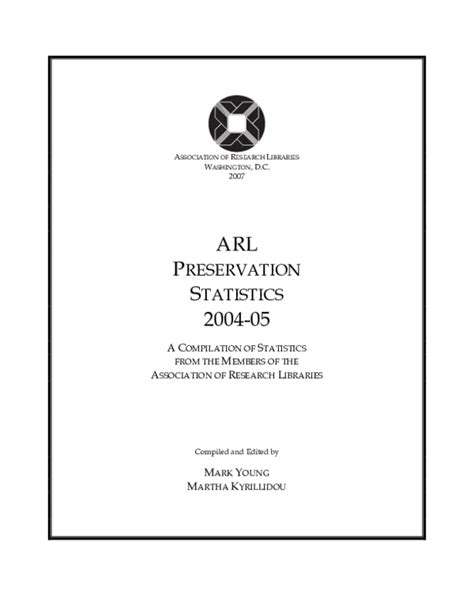 ARL Preservation Statistics 2004-2005 Epub