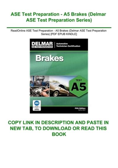 ASE Test Preparation - A5 Brakes Kindle Editon