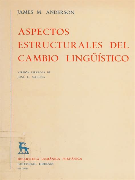 ASPECTOS ESTRUCTURALES DEL CAMBIO LINGÃœÃSTICO Ebook PDF