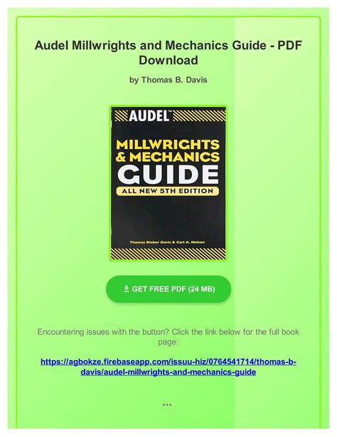 AUDEL MILLWRIGHT AND MECHANICS GUIDE PDF Ebook Doc