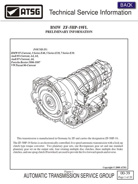 AUDI ZF5HP19FL TIPTRONIC TRANSMISSION MANUAL PDF PDF Kindle Editon