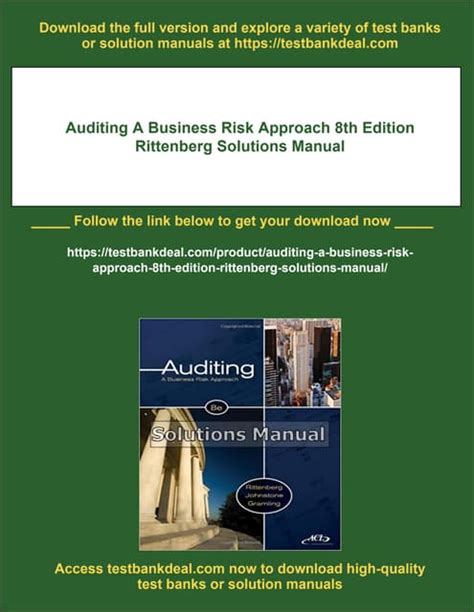 AUDITING A BUSINESS RISK APPROACH 7TH EDITION SOLUTION MANUAL Ebook Doc