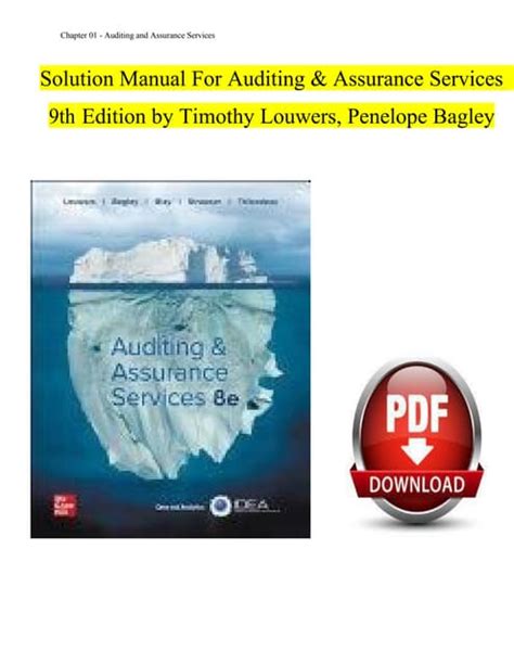 AUDITING ASSURANCE SERVICES SOLUTION CHAPTER 9 Ebook Epub