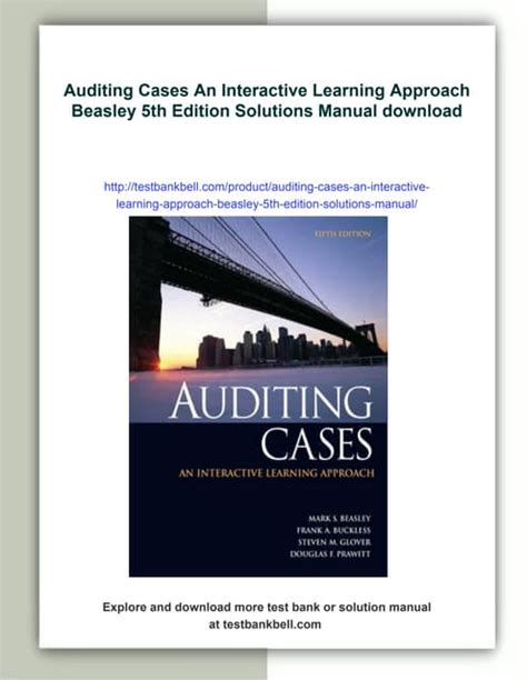 AUDITING CASES 5TH EDITION SOLUTIONS Ebook Kindle Editon