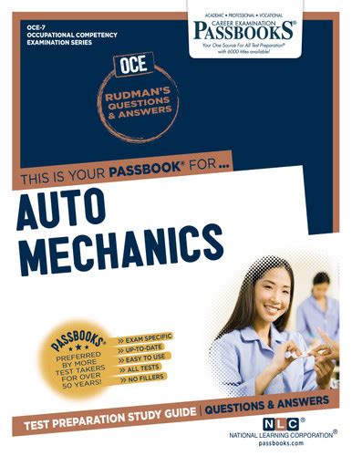 AUTO MECHANICS Occupational Competency Examination Series Passbooks Oce No 7 Kindle Editon