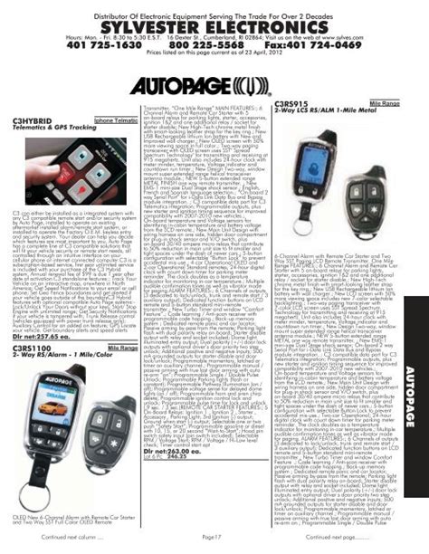 AUTOPAGE REMOTE START XT 43LCD MANUAL Ebook Kindle Editon