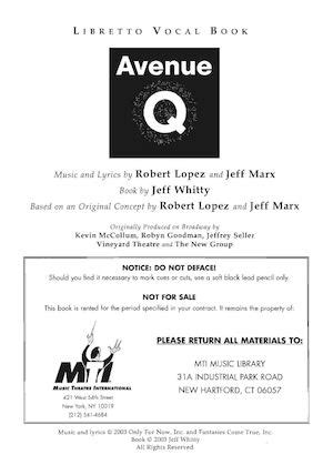 AVENUE Q SCRIPT Ebook Epub