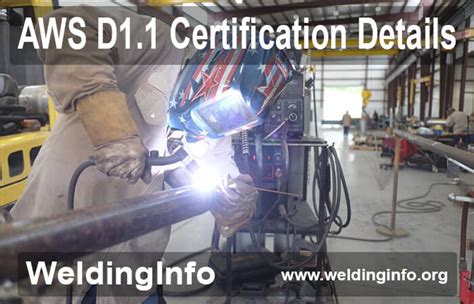 AWS D1.1 Welding Certification: A Guide to Success