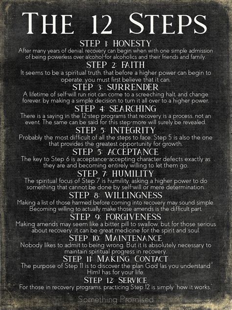 Aa 12 Steps Printable