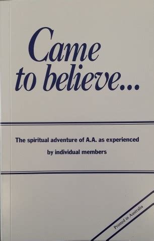 Aa Came To Believe Ebook Doc