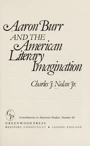 Aaron Burr and the American Literary Imagination Epub