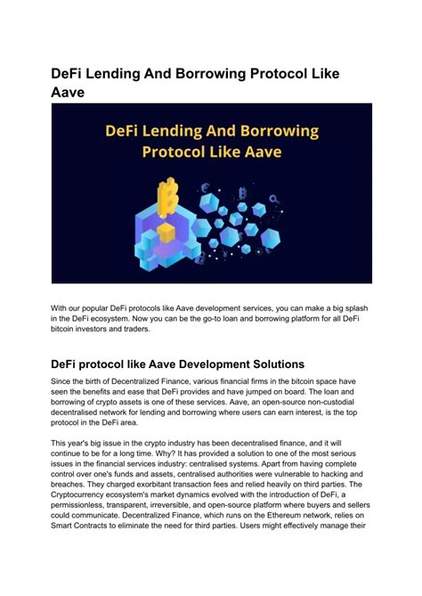 Aavee: The Revolutionary DeFi Protocol Transforming Lending and Borrowing