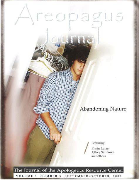 Abandoning Nature The Areopagus Journal of the Apologetics Resource Center Volume 5 Number 5 PDF