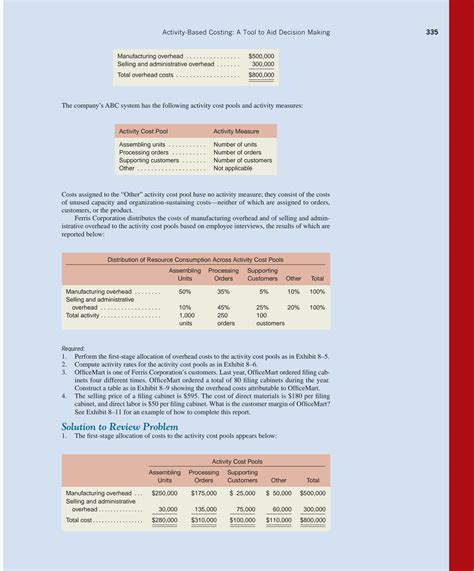 Abc Costing Problems Solutions PDF