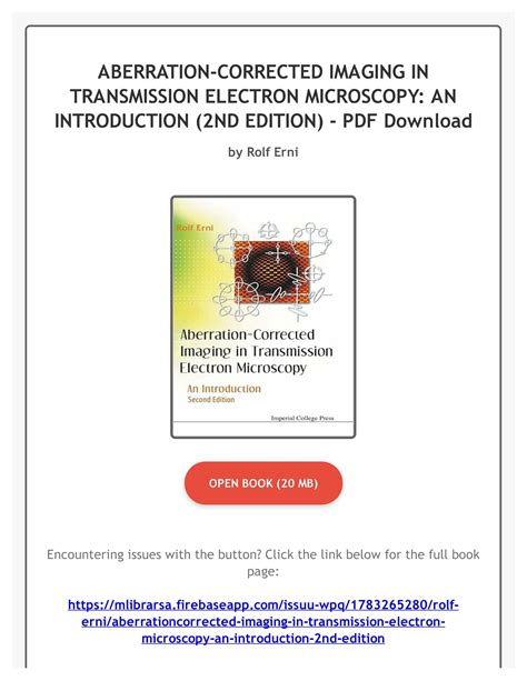 Aberration-corrected Imaging in Transmission Electron Microscopy Ebook Epub