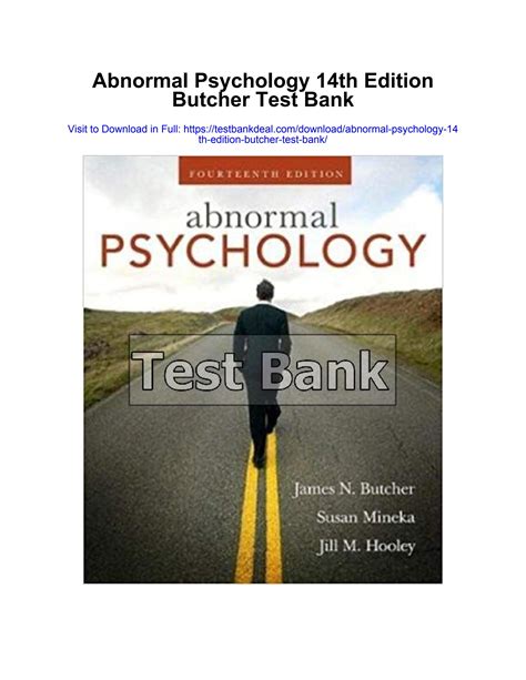 Abnormal Psychology 14th Edition PDF