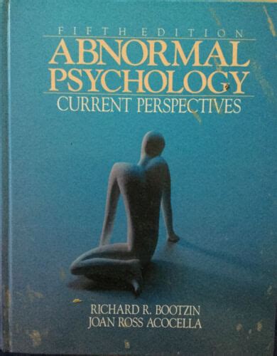 Abnormal psychology Current perspectives PDF