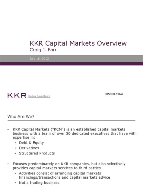 About KKR Capital Markets