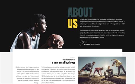 About Us Template Shopify