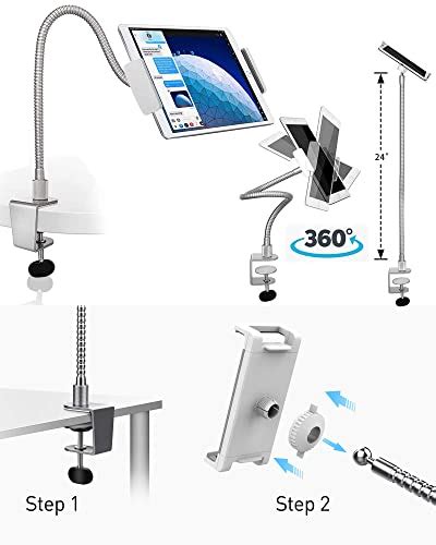 AboveTEK Gooseneck Holder Cellphones Tablets Doc