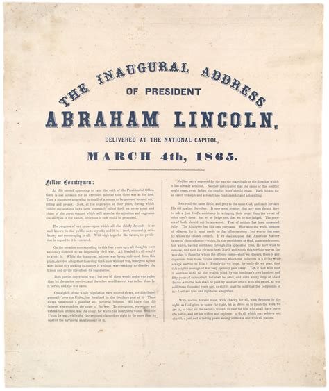 Abraham Lincoln s Second Inaugural Address March 4 1865 Epub