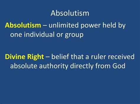 Absolute Authority: