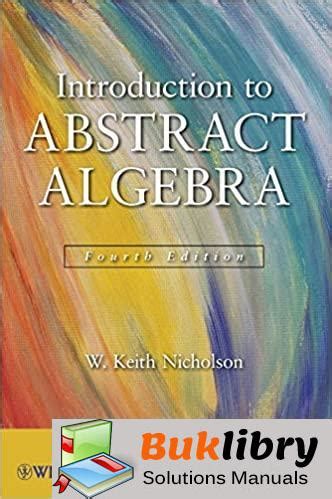 Abstract Algebra Keith Nicholson Solution Epub