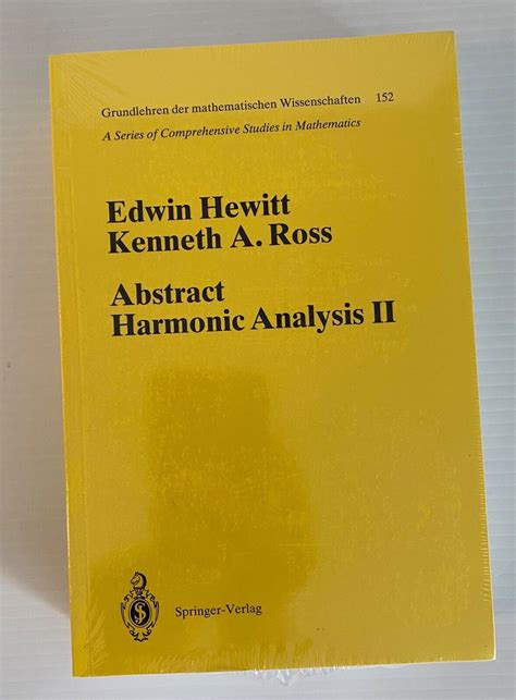 Abstract Harmonic Analysis Volume 2 : Structure and Analysis for Compact Groups. Analysis on Locally PDF