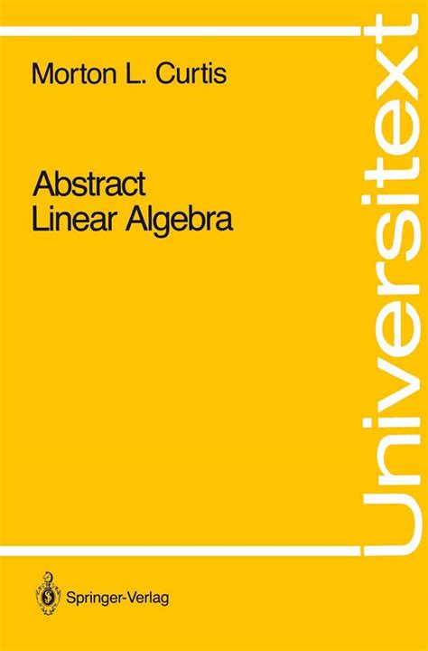 Abstract Linear Algebra 1st Edition Epub