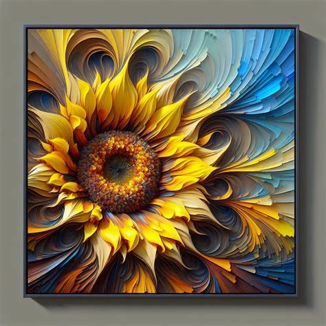 Abstract Sunflower Floral T-Shirt: A Vibrant Canvas for Creativity